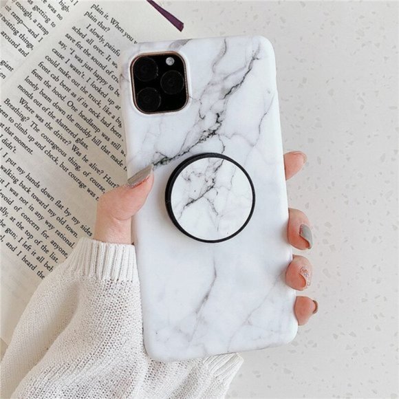 Accessories - NEW iPhone 13/12/11/Pro/Max/XR/8/SE Marble W/ Holder